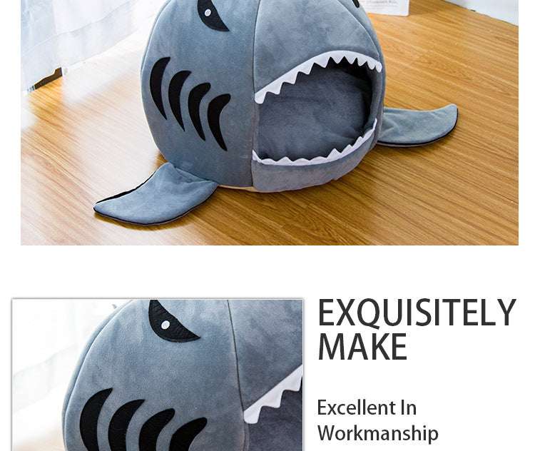 Shark Head Pet Bed - Mans Bestie
