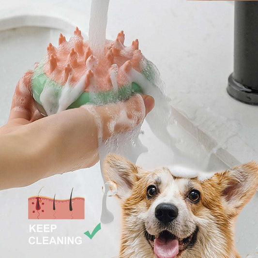 New 2 In 1 Pet Bathing Massage Brush - Mans Bestie