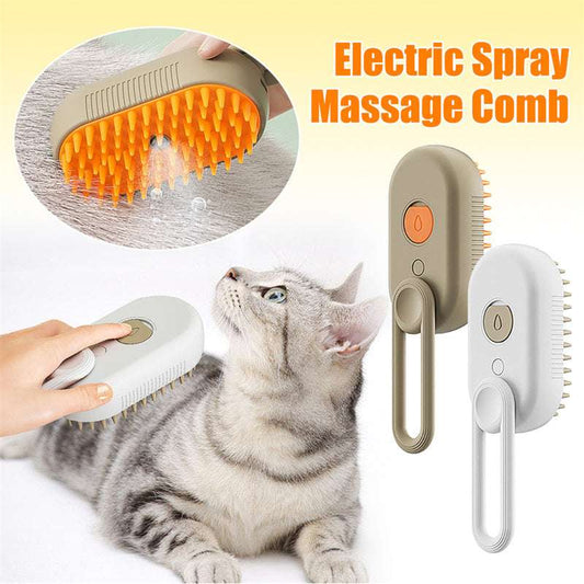 3 In 1 Electric Steam Pet Brush - Mans Bestie