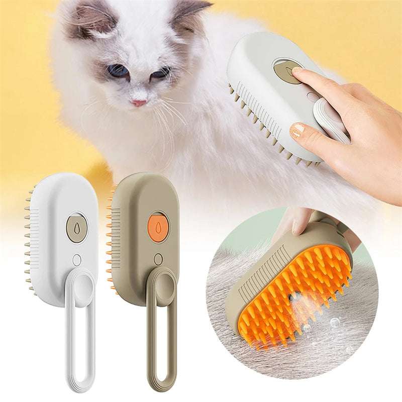 3 In 1 Electric Steam Pet Brush - Mans Bestie