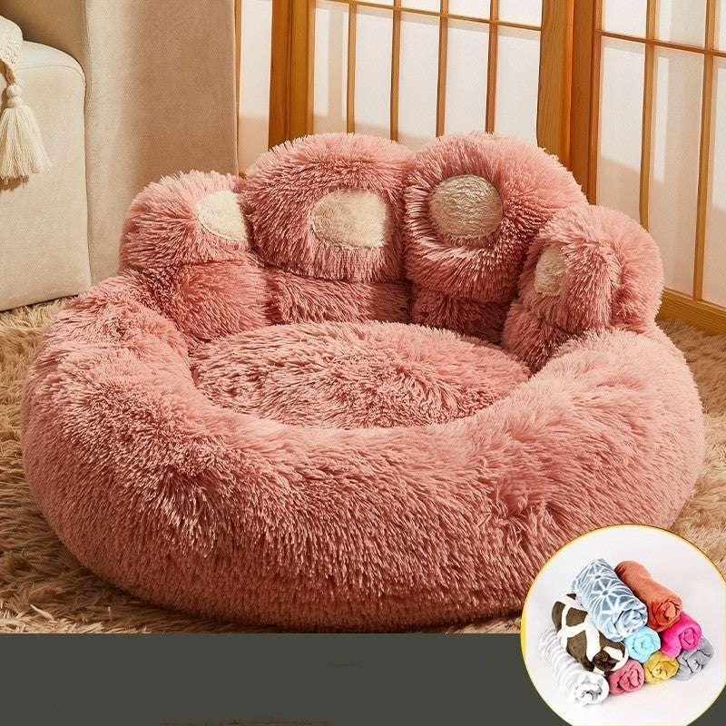 CozyCloud™ Luxury Hand-Shaped Pet Bed - Mans Bestie