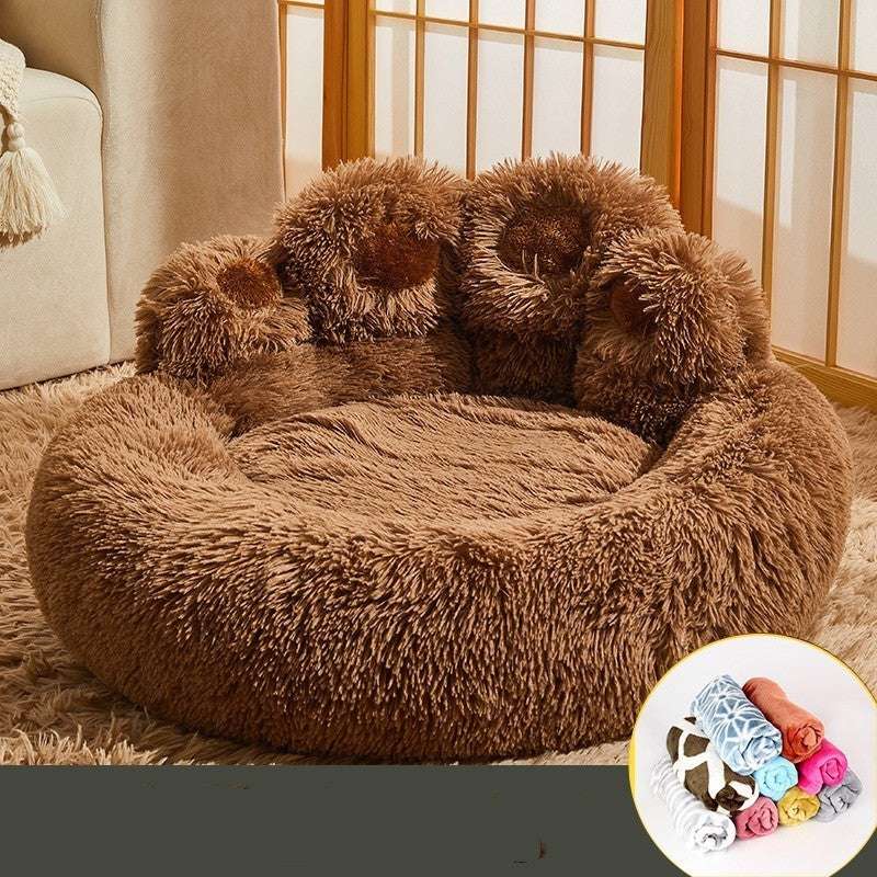 CozyCloud™ Luxury Hand-Shaped Pet Bed - Mans Bestie