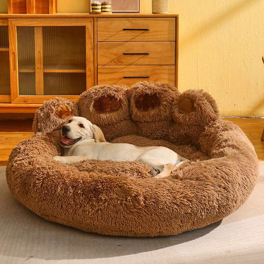 CozyCloud™ Luxury Hand-Shaped Pet Bed - Mans Bestie