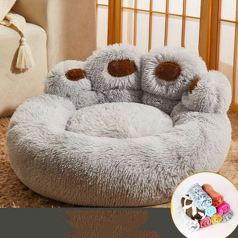 CozyCloud™ Luxury Hand-Shaped Pet Bed - Mans Bestie
