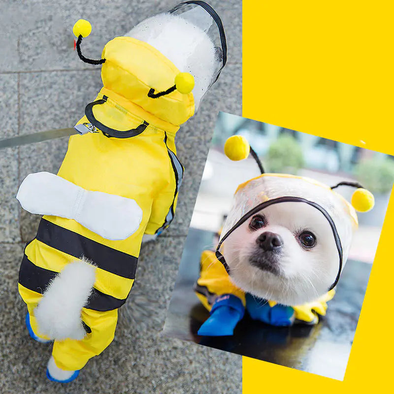BuzzPup™ Raincoat – The Cutest Bee-Inspired Dog Raincoat - Mans Bestie