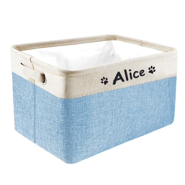 Personalized Dog Toy Basket