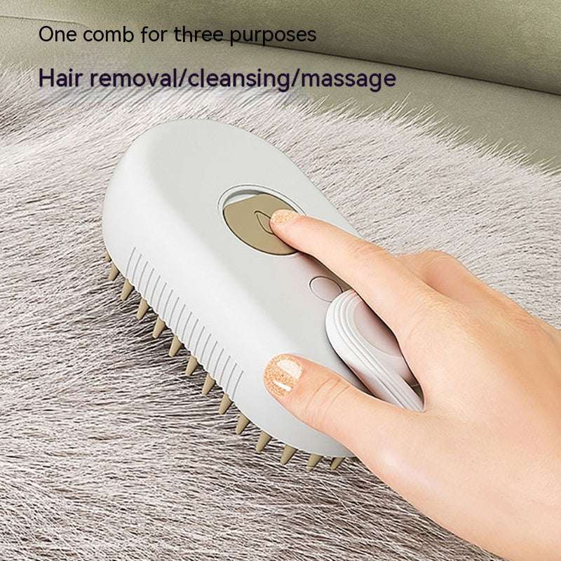 3 In 1 Electric Steam Pet Brush - Mans Bestie