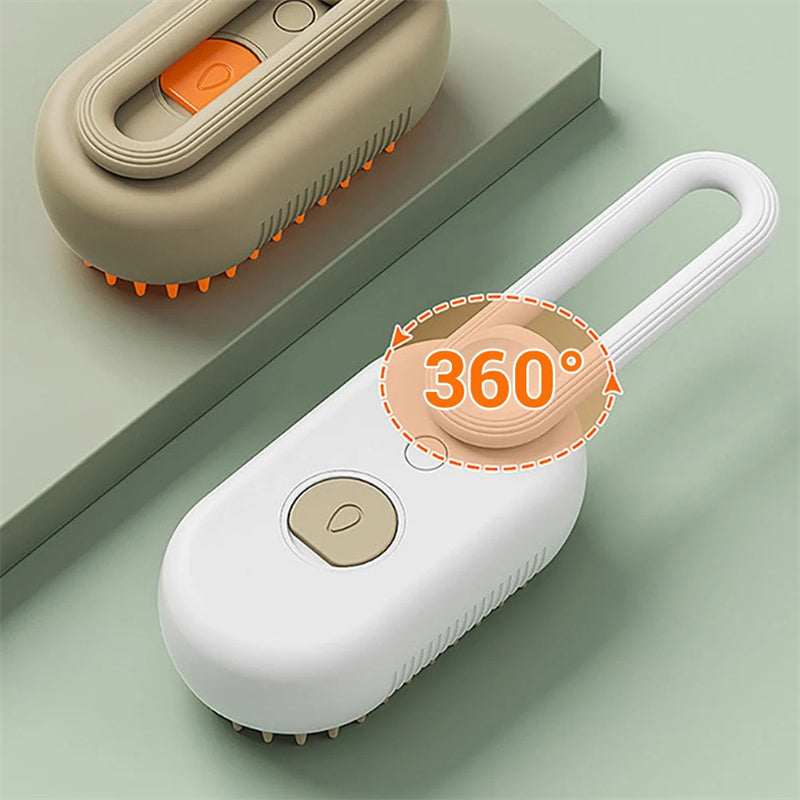 3 In 1 Electric Steam Pet Brush - Mans Bestie