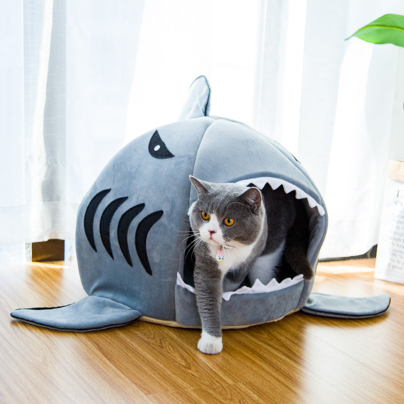 Shark Head Pet Bed