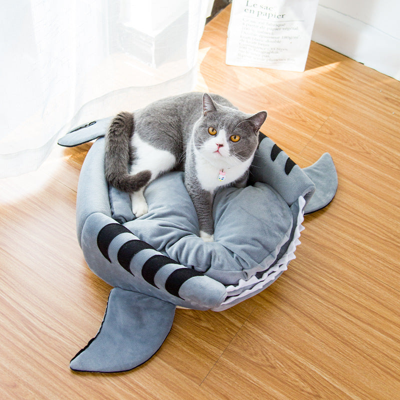 Shark Head Pet Bed