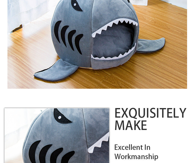 Shark Head Pet Bed