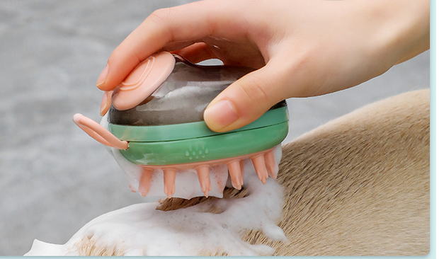 New 2 In 1 Pet Bathing Massage Brush