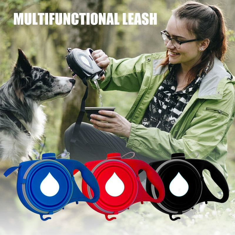 3 in 1 Dog Lead, Water bottle & Bowl