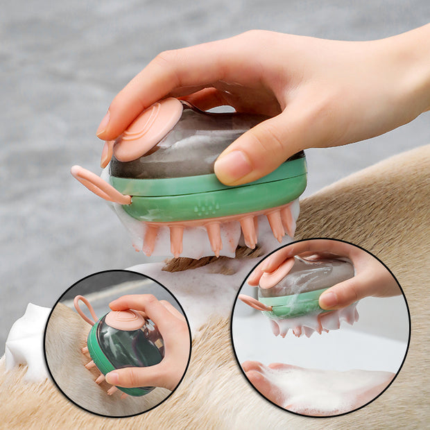 New 2 In 1 Pet Bathing Massage Brush